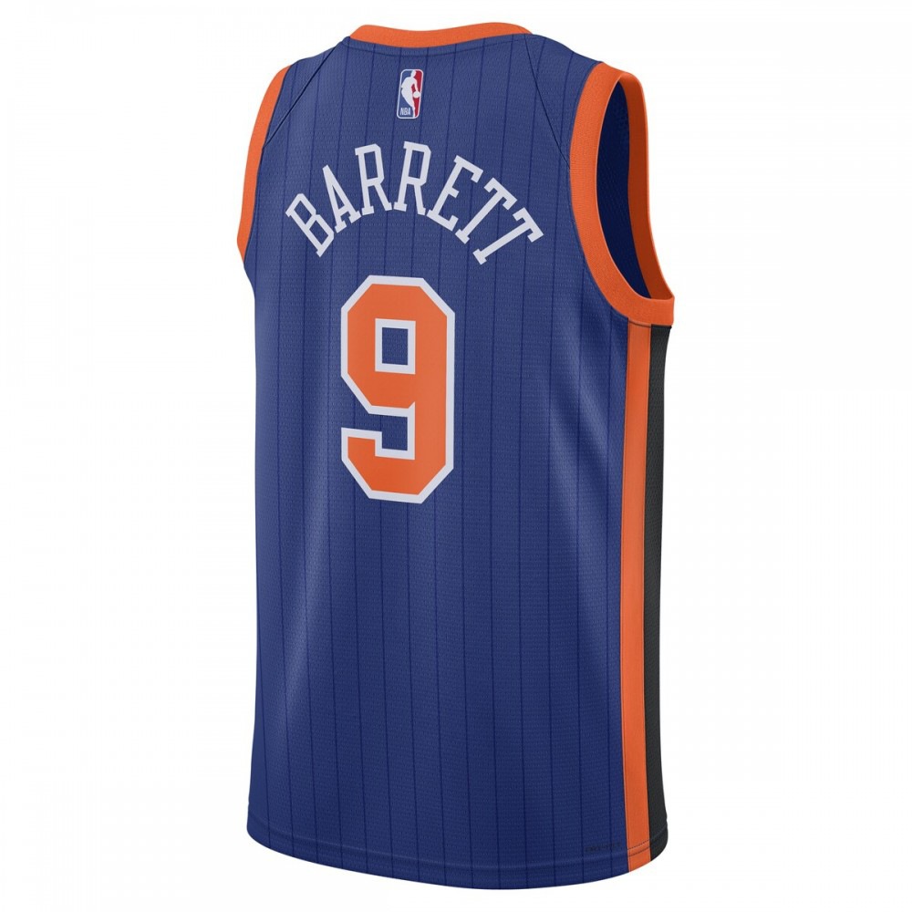RJ Barrett New York Knicks Unisex 2023/24 Swingman Jersey - Blue - City Edition-Pro Kit Vault | Brand New 26/27 Sports Jerseys